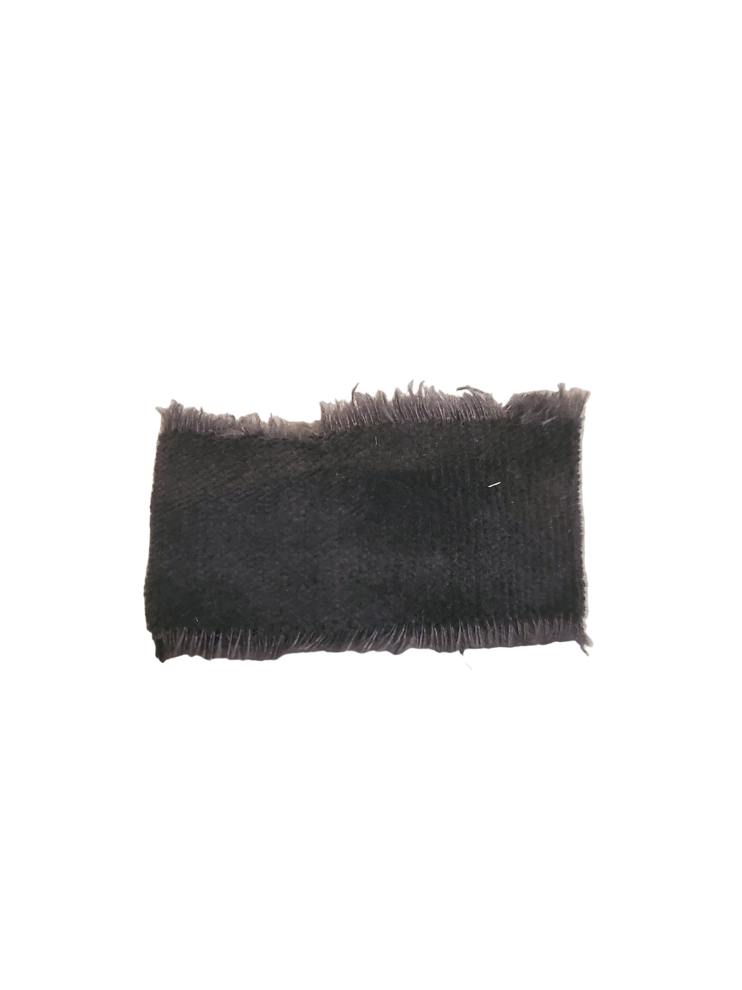Gray Frayed Snap Clip