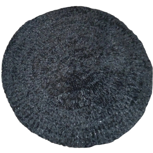Solid Chenille Black Snood