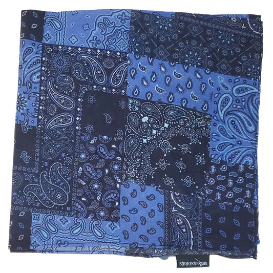 Blue Colorblock Bandana