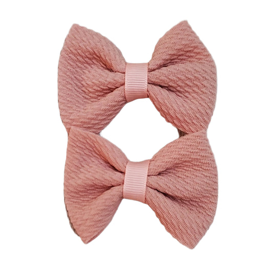 Small Soft Bow Clip 2pk