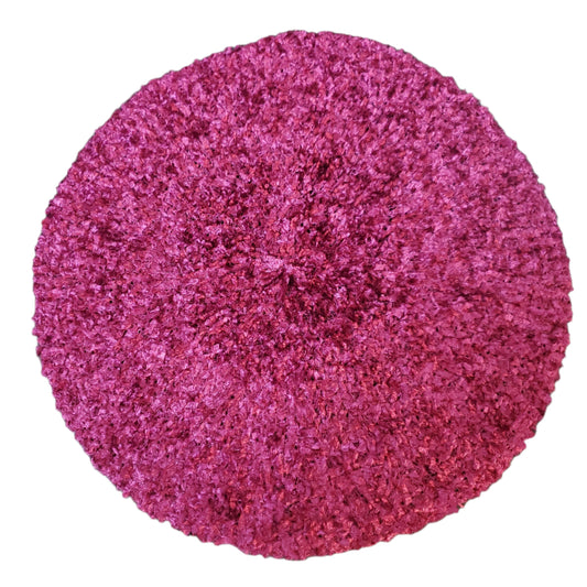 Raspberry Chenille Snood - Lined