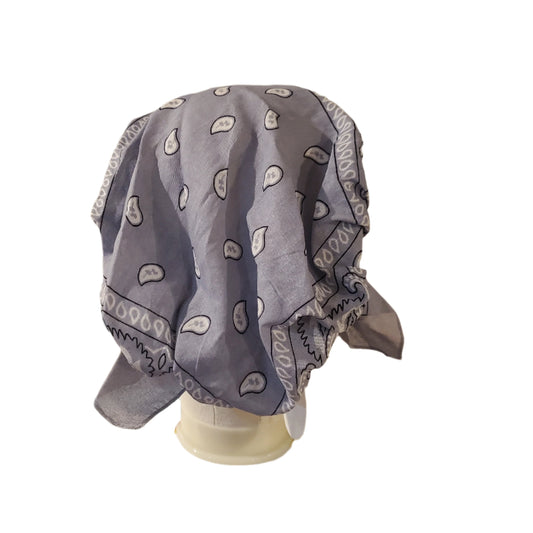 Grey Bandana Pre-tied