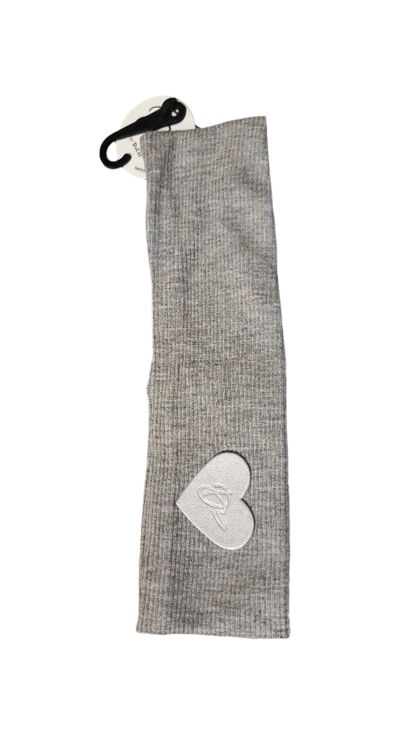 Silver Metallic Heart Junior Headwrap