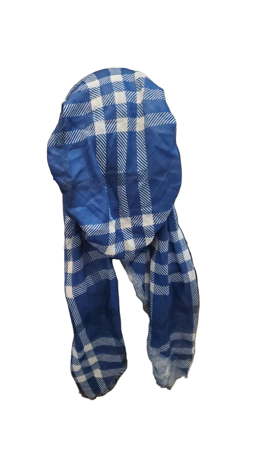 Blue Plaid Pretied